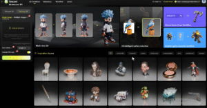 Hunyuan 3D-2.5 interface of website