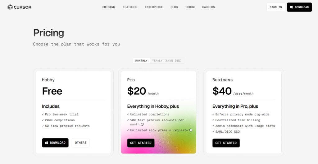 Plans and Pricing